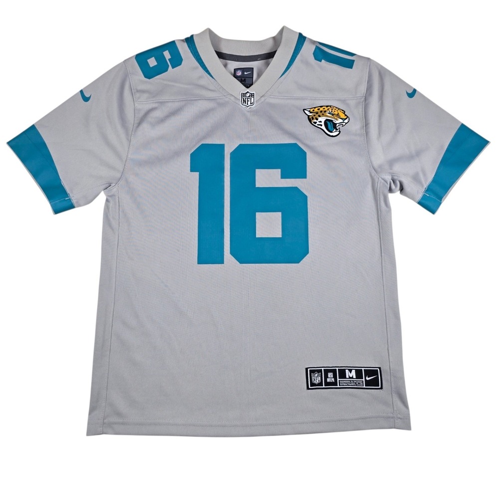 Nike Trevor Lawrence Jacksonville Jaguars Inverted Silver Jersey Youth M (10/12)